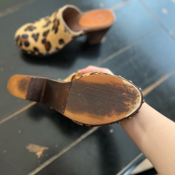 Penelope Chilvers cheetah clogs size 38 - Picture 4 of 4